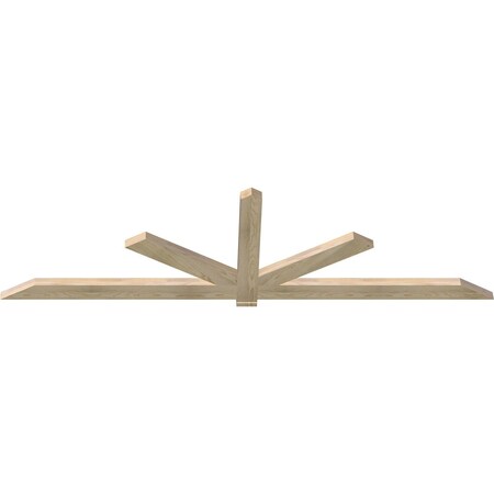 Ekena Millwork Kennewick Rough Sawn Timber Gable Bracket, Douglas Fir, 96"W x 28"H x 2"D x 4"F, 7/12 Pitch GBW096X28X0204KEN00RDF